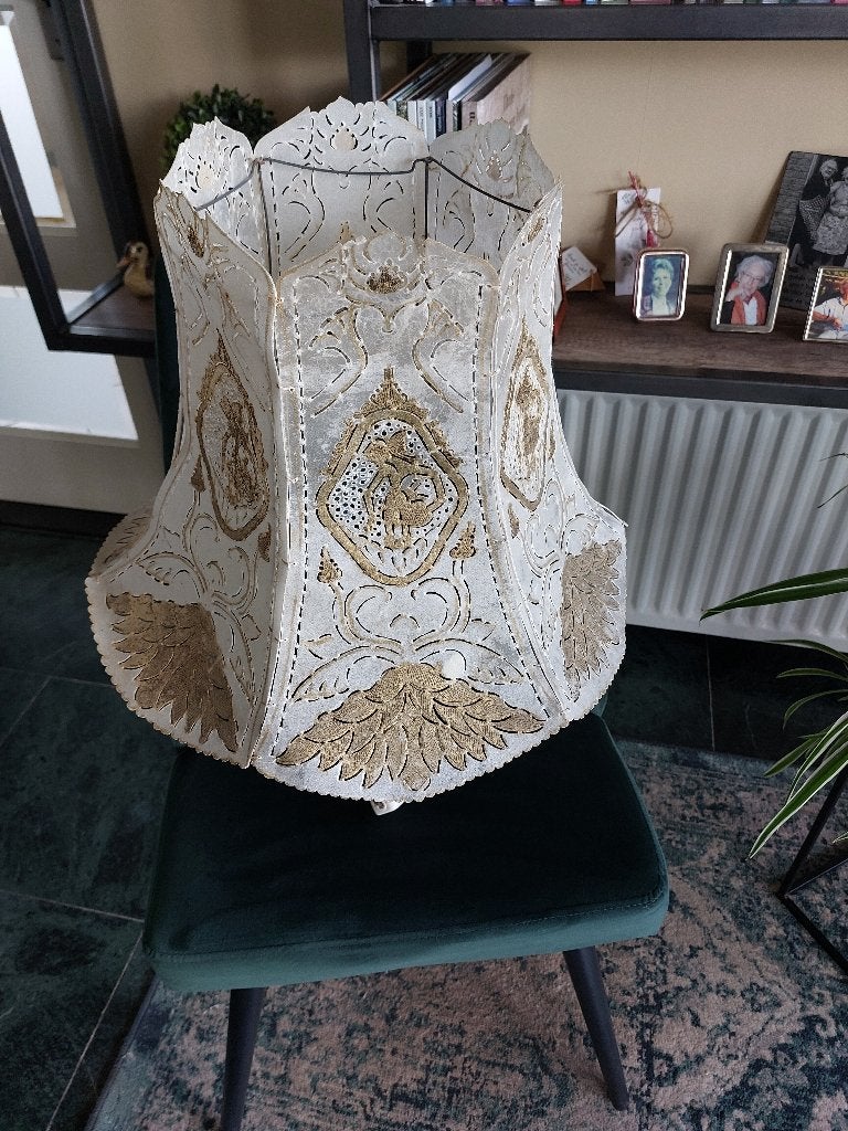 lamp, Indonesische antieke lamp, Ophalen, Gebruikt, Natuurlijk materiaal, Minder dan 100 cm