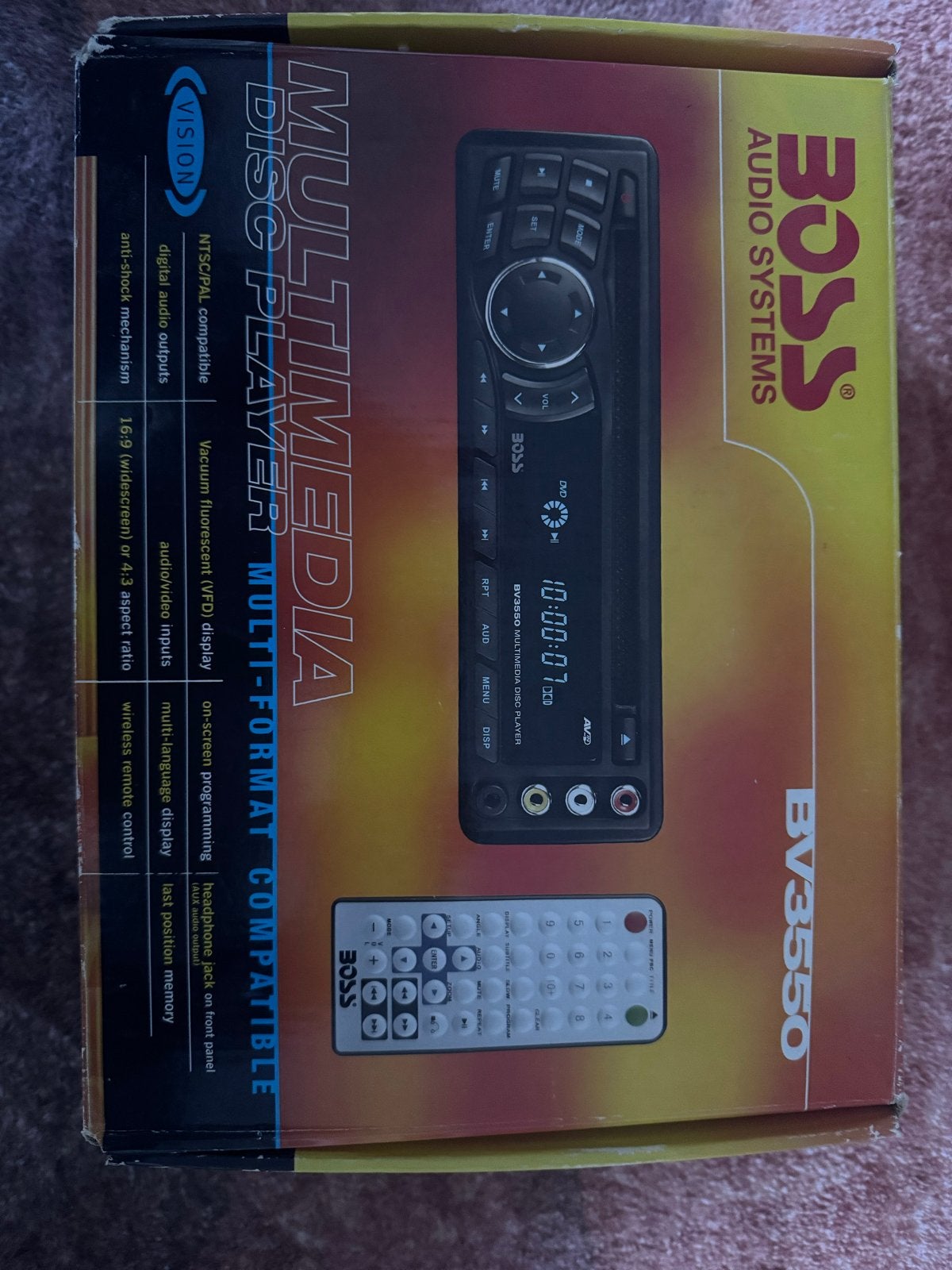 Nieuwe Boss BV3550 Multimedia Autoradio Vintage Model, Auto diversen, Ophalen of Verzenden, Nieuw