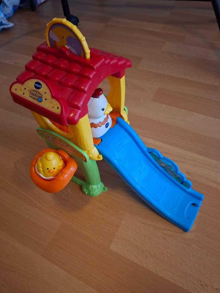 VTech Zoef Zoef Dieren Kippenhok met kip en kuiken, Kinderen en Baby's, Speelgoed | Vtech, Ophalen of Verzenden, Gebruikt, 6 maanden tot 2 jaar