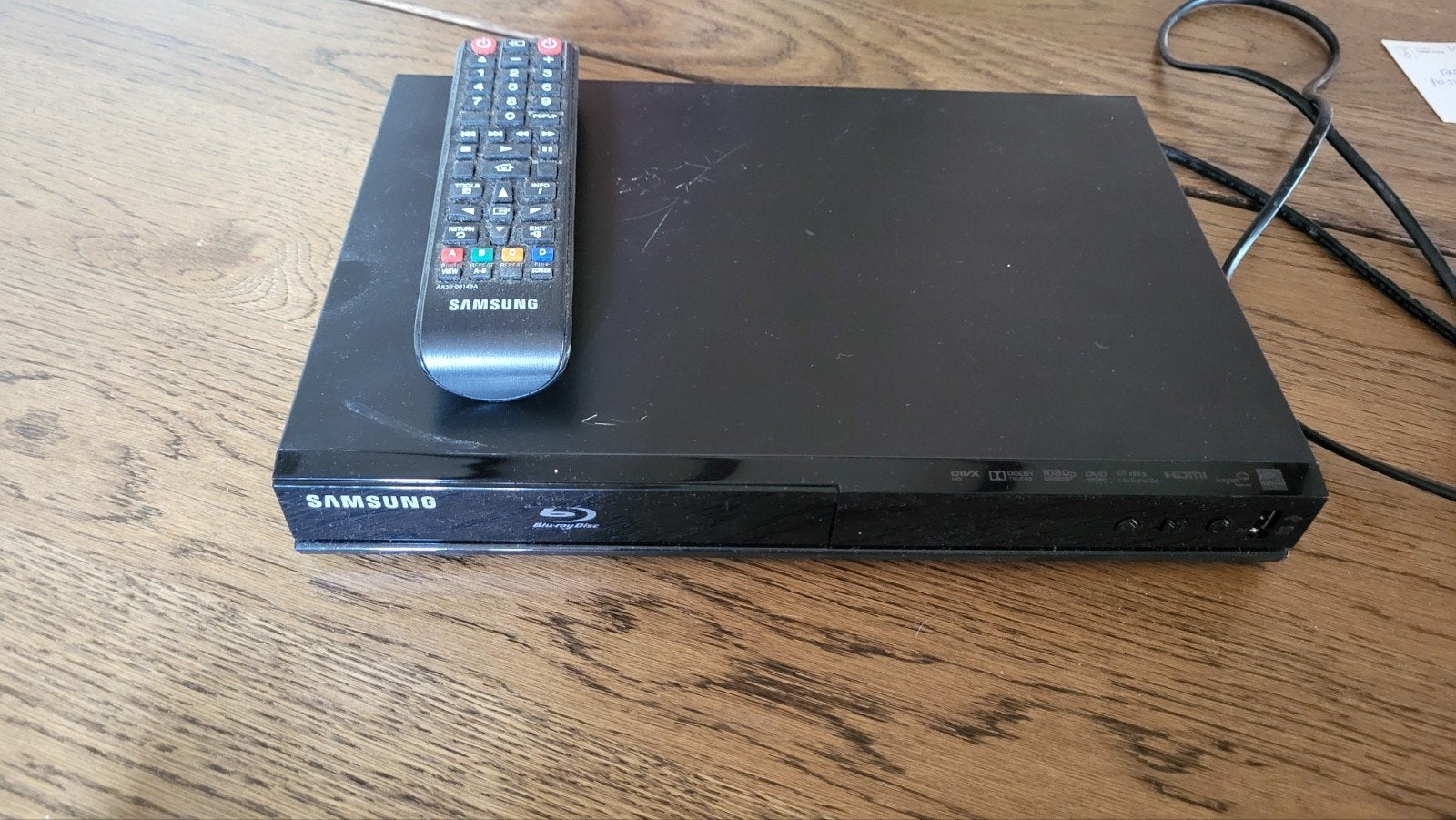 Samsung Blu-Ray Speler met Afstandsbediening, Audio, Tv en Foto, Blu-ray-spelers, Ophalen, Gebruikt, Samsung