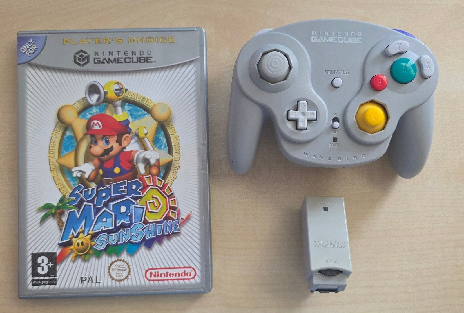 Nintendo WaveBird Controller & Super Mario Sunshine Getest!, Gebruikt, 1 speler, Ophalen of Verzenden, Vanaf 3 jaar