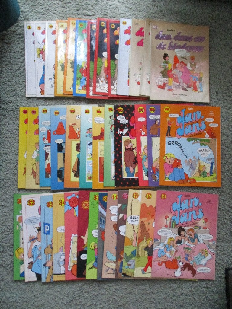 Jan Jans en de Kinderen stripbladen partij 46 stuks koopje, Boeken, Stripboeken, Meerdere stripboeken, Ophalen of Verzenden, Gelezen