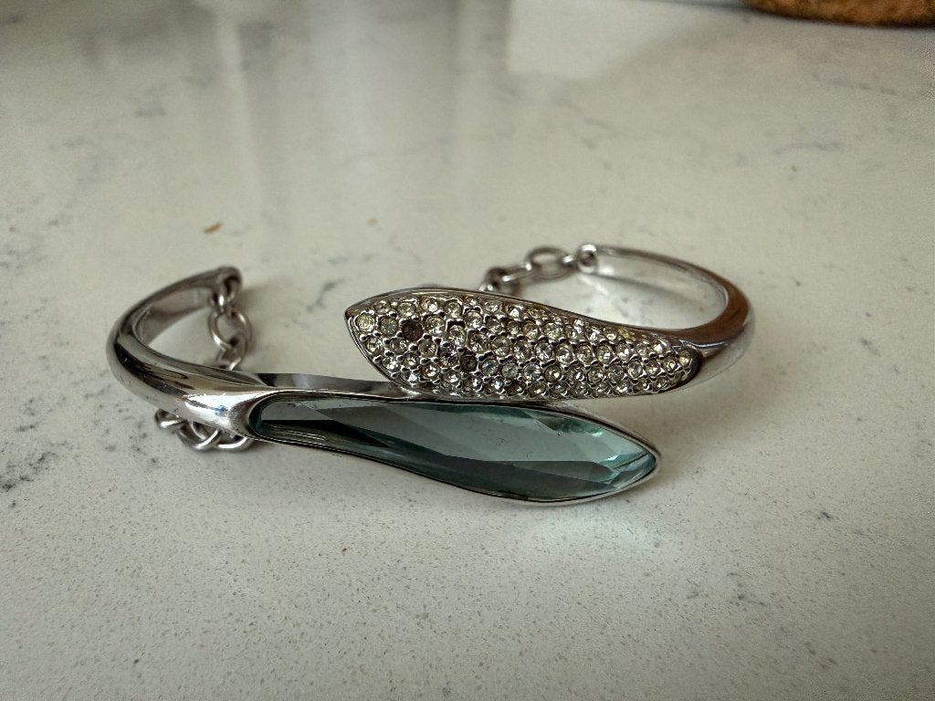 Swarovski armband, Met kristal, Gebruikt, Ophalen of Verzenden, Zilver