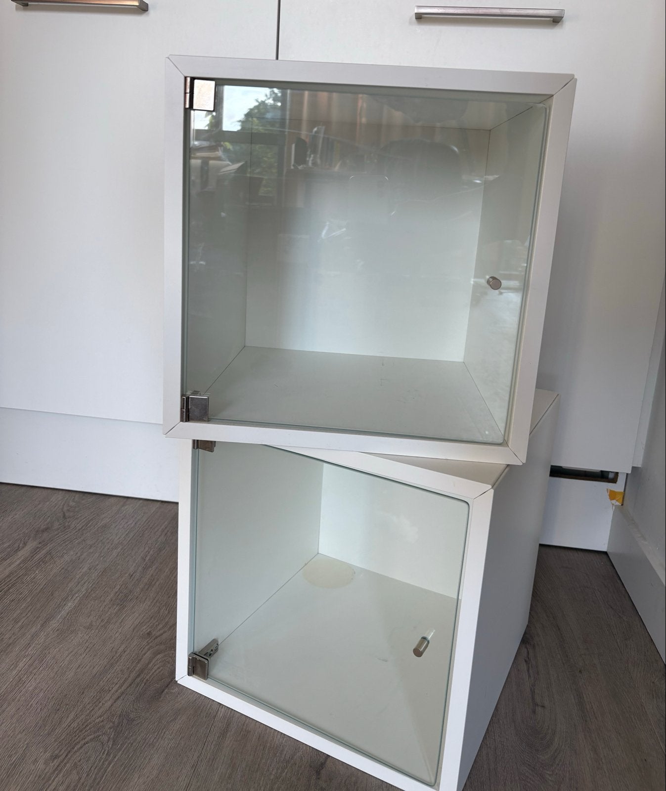 IKEA EKET cabinet with glass door, Ophalen, Gebruikt, 50 tot 100 cm, Minder dan 100 cm