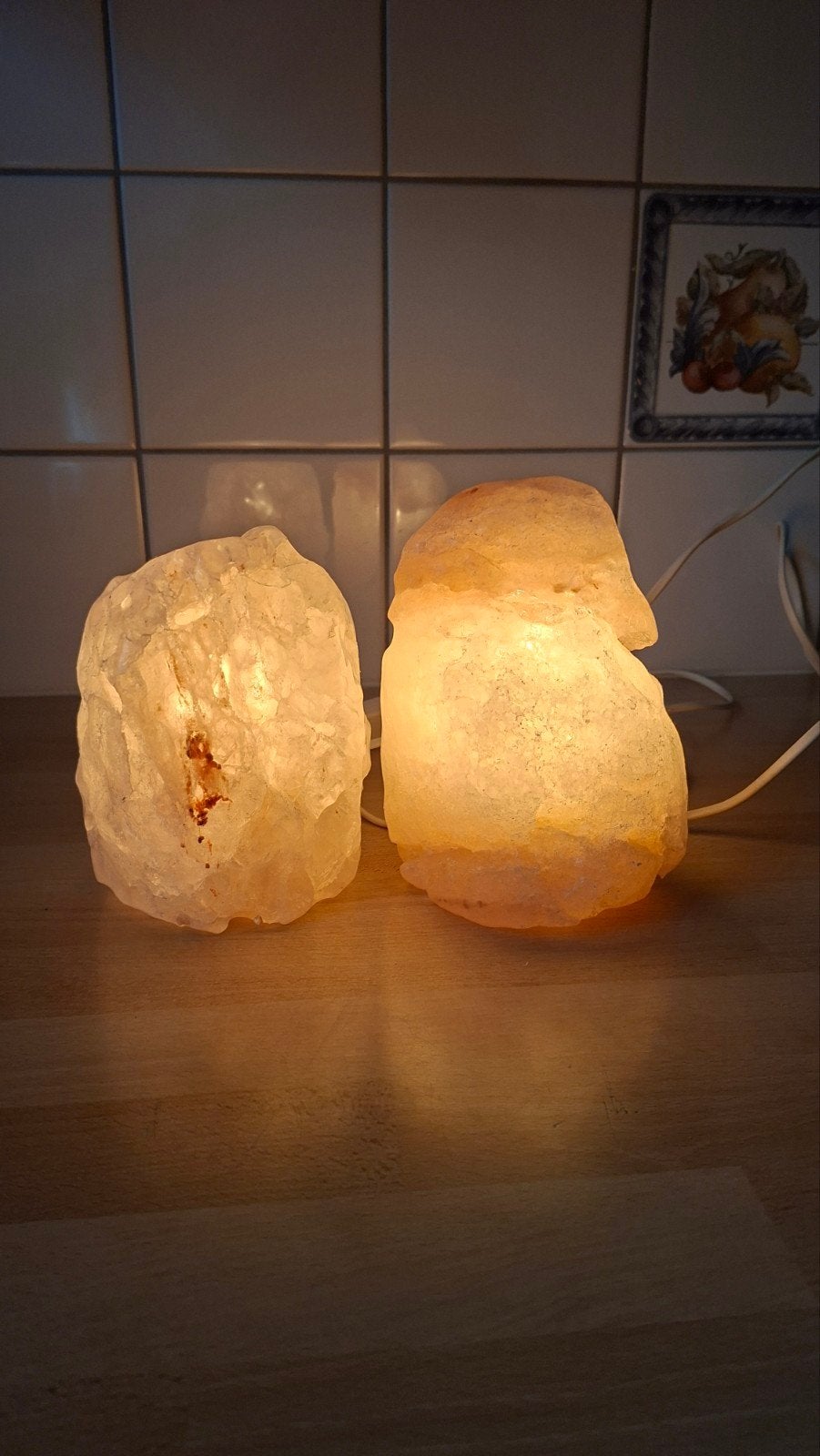 Zoutsteen lampjes 2x, Ophalen