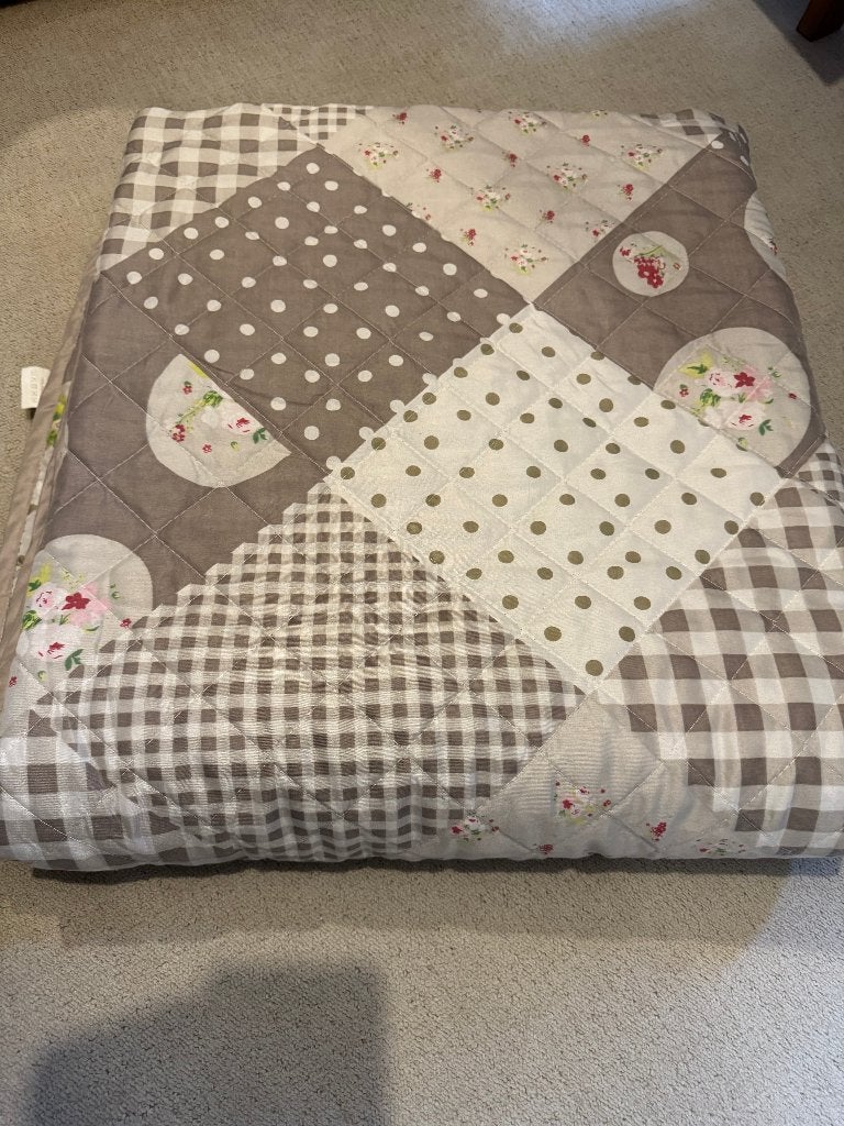 Sprei gemeleerd , de maat is 220 X 240, Bruin, Dekbedovertrek, Tweepersoons, Ophalen of Verzenden