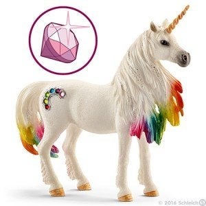 Schleich 70524 regenboogeenhoorn, dierfiguur, Verzamelen, Dierenverzamelingen, Verzenden, Gebruikt, Paard, Beeldje of Figuurtje