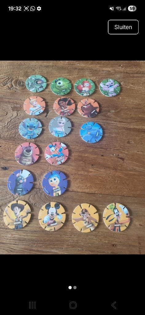Disney diskey, Albert Heijn, Ophalen