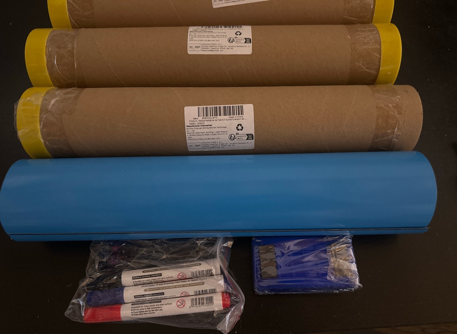 Nieuwe Magnetische Whiteboard Folie - Blauw, ., Nieuw, Ophalen of Verzenden, .