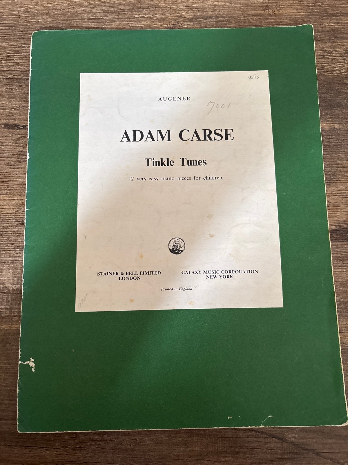 Adam Carse - Tinkle Tunes: 12 zeer eenvoudige pianostukken, Gebruikt, Klassiek, Les of Cursus, Ophalen of Verzenden