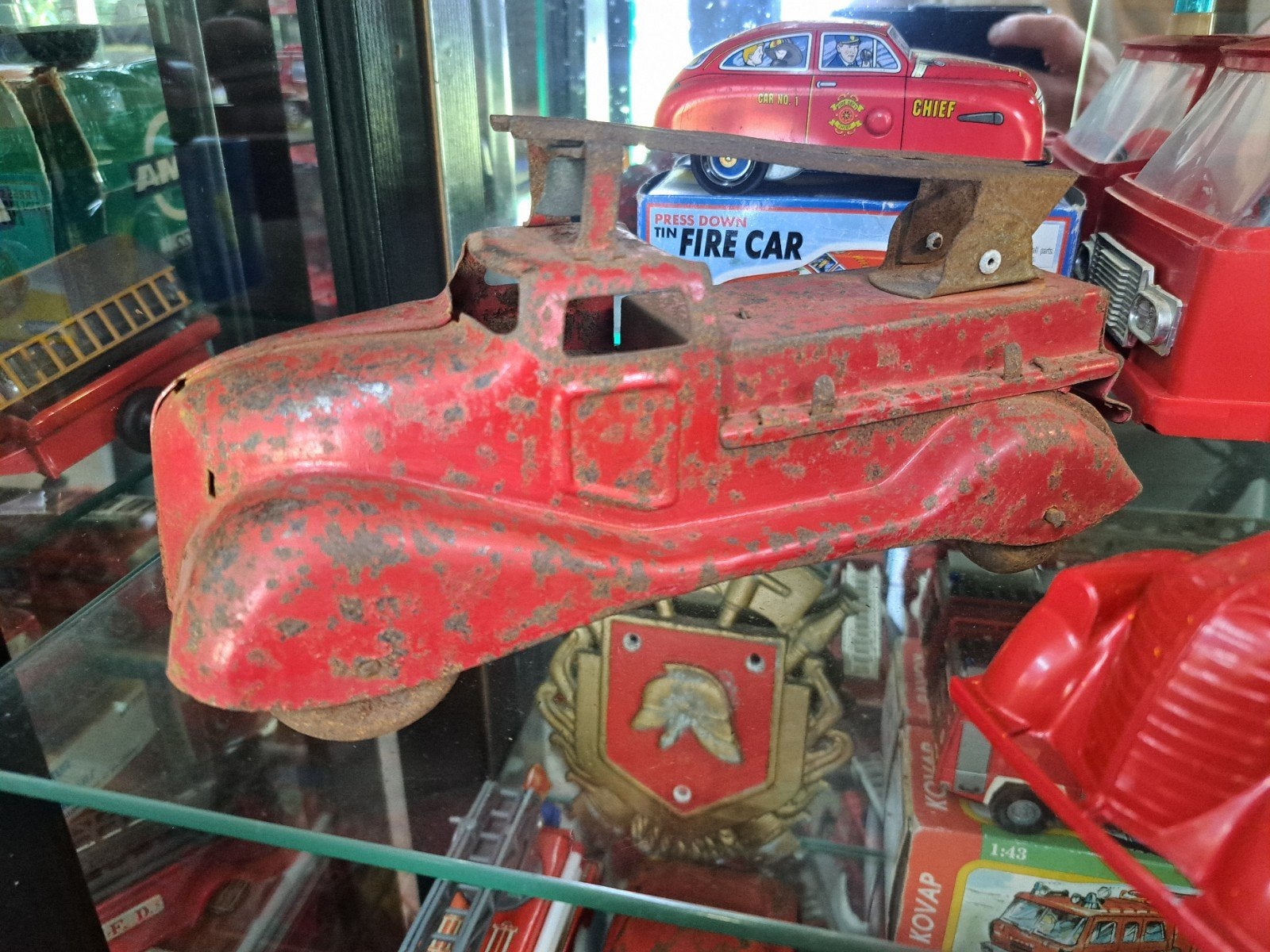 Zeer zeldzame Kelo Toys  Fire Truck Brandweerwagen, Ophalen of Verzenden