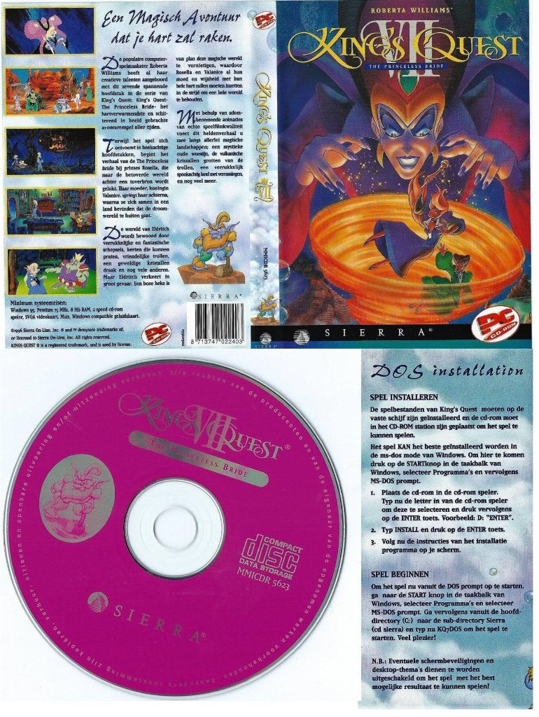 King's Quest VII princeless bride videogame, Avontuur en Actie, 1 speler, Eén computer, Ophalen of Verzenden