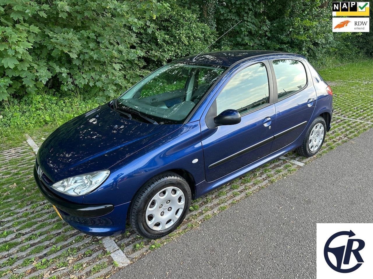 Peugeot 206 1.4 Air-line VOL AUTOMAAT Airco 107DKM NAP, Auto's, Huisgarantie, Met garantie (alle), Blauw, Bedrijf