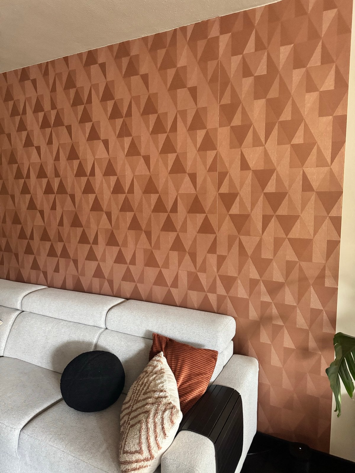 Casamance Textures Métalliques Behang - 1 en 3/4 rol, Overige typen, Bruin, Overige merken, Geometrisch