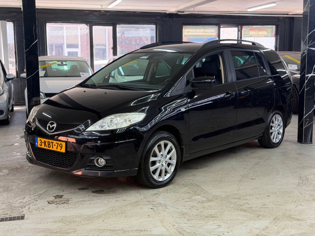 Mazda 5 2.0 Katano 7p, Auto's, Mazda, Stoelverwarming, Gebruikt, 7 stoelen, Zwart