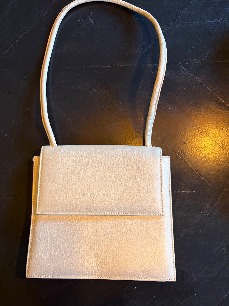 witte leren handtas van het merk Emmy Wieleman, Ophalen of Verzenden, Nieuw, Wit, Handtas