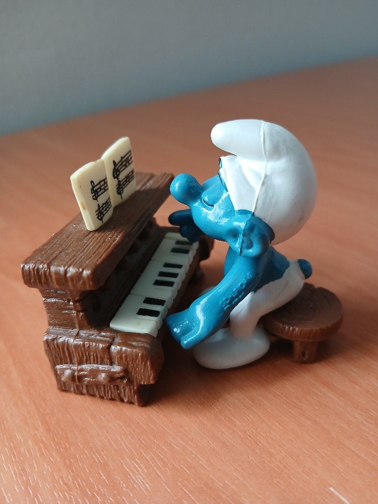 Piano Smurf 40229 (ALS NIEUW), Verzamelen, Ophalen of Verzenden, Zo goed als nieuw, Overige Smurfen, Poppetje, Figuurtje of Knuffel