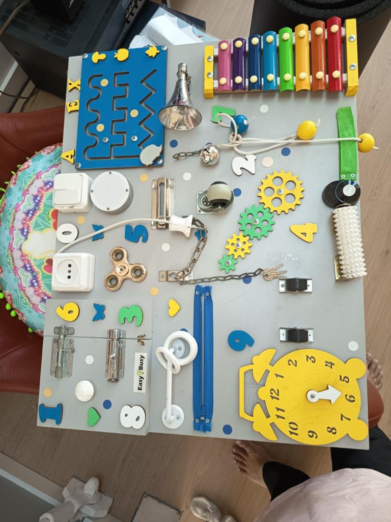 Grote Easy Busy Activity Board - Educatief Speelgoed, Ophalen, Zo goed als nieuw, Overige typen, Met geluid
