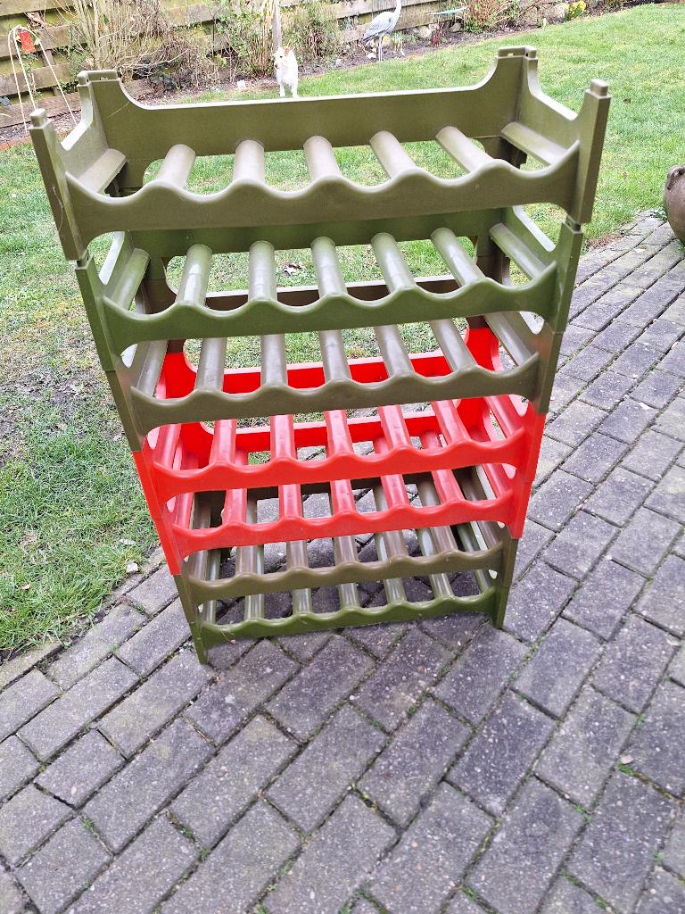 vintage flessenrek, Ophalen