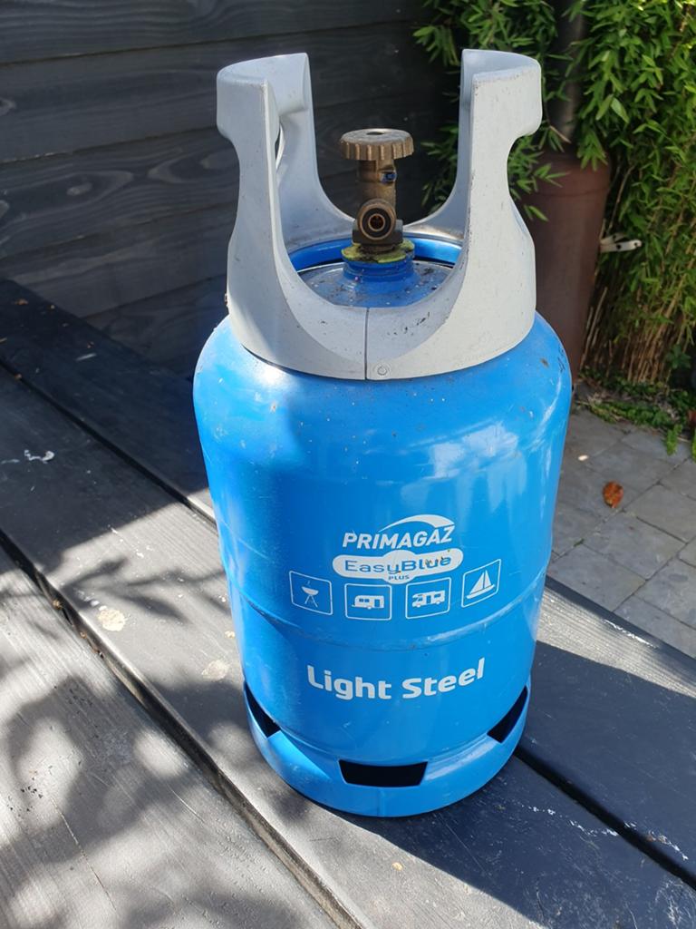 Primagaz EasyBlue Light Steel gasfles 6kg -vol, Ophalen, Gebruikt