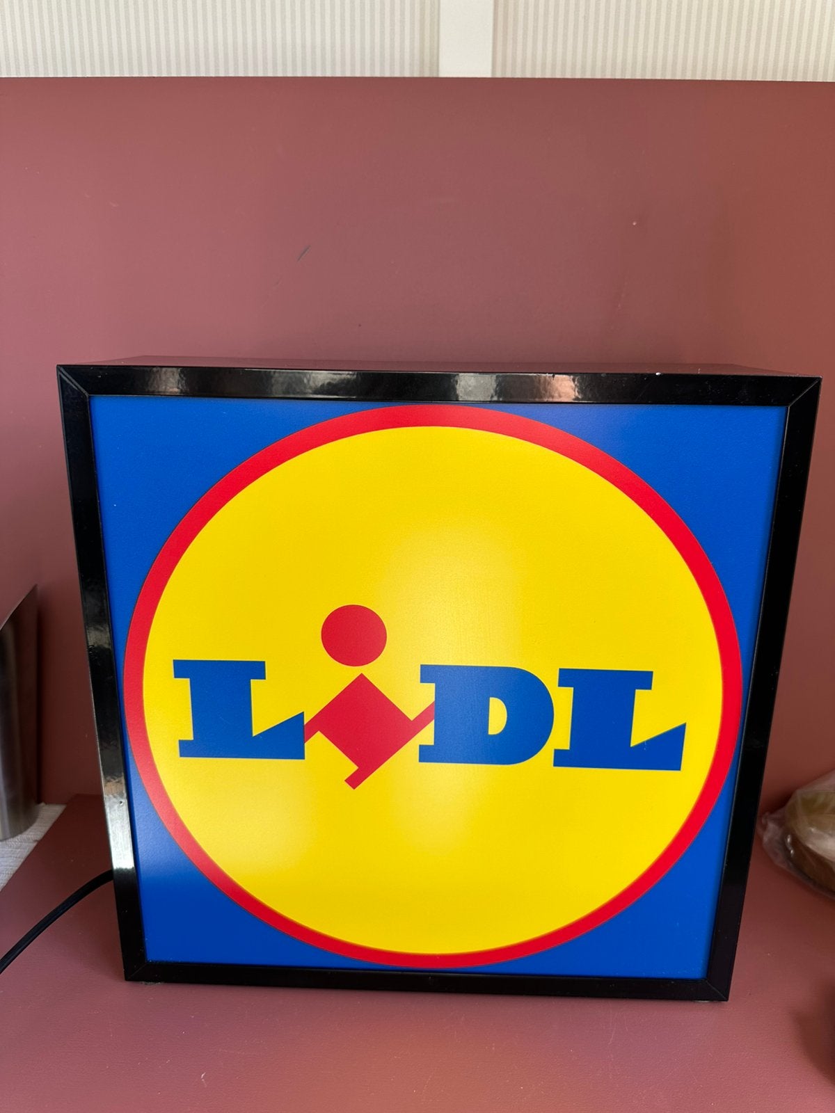 Lidl Reclame Bord Verlicht, Ophalen of Verzenden, Zo goed als nieuw, Reclamebord