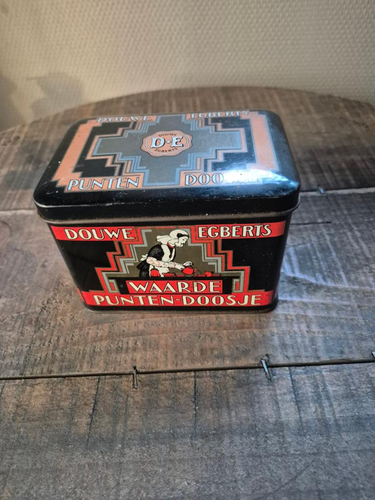 Douwe egberts waardepunten blikje, Ophalen of Verzenden, Gebruikt, Koffie, Douwe Egberts