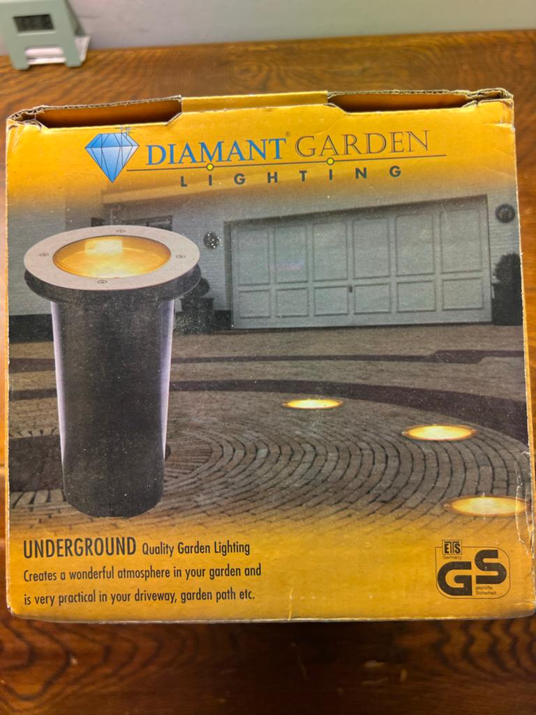 Diamant Garden Ondergrondse Tuinlamp - Nieuw in doos, Tuin en Terras, Buitenverlichting, Ophalen, Kunststof, Minder dan 50 watt