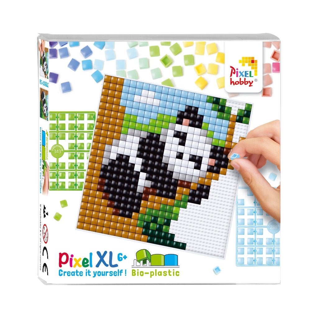 Pixelhobby Create it yourself XL set 41048 panda 12 x 12 cm, ., Dieren, Nieuw, Ophalen of Verzenden