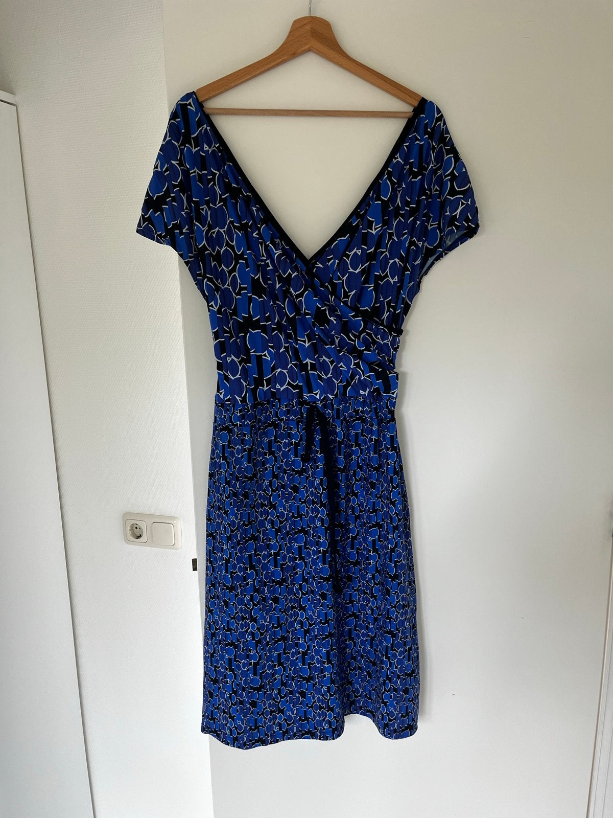Studio Anneloes travel jurk XL V-hals, Blauw, Maat 46/48 (XL) of groter, Ophalen of Verzenden, Zo goed als nieuw