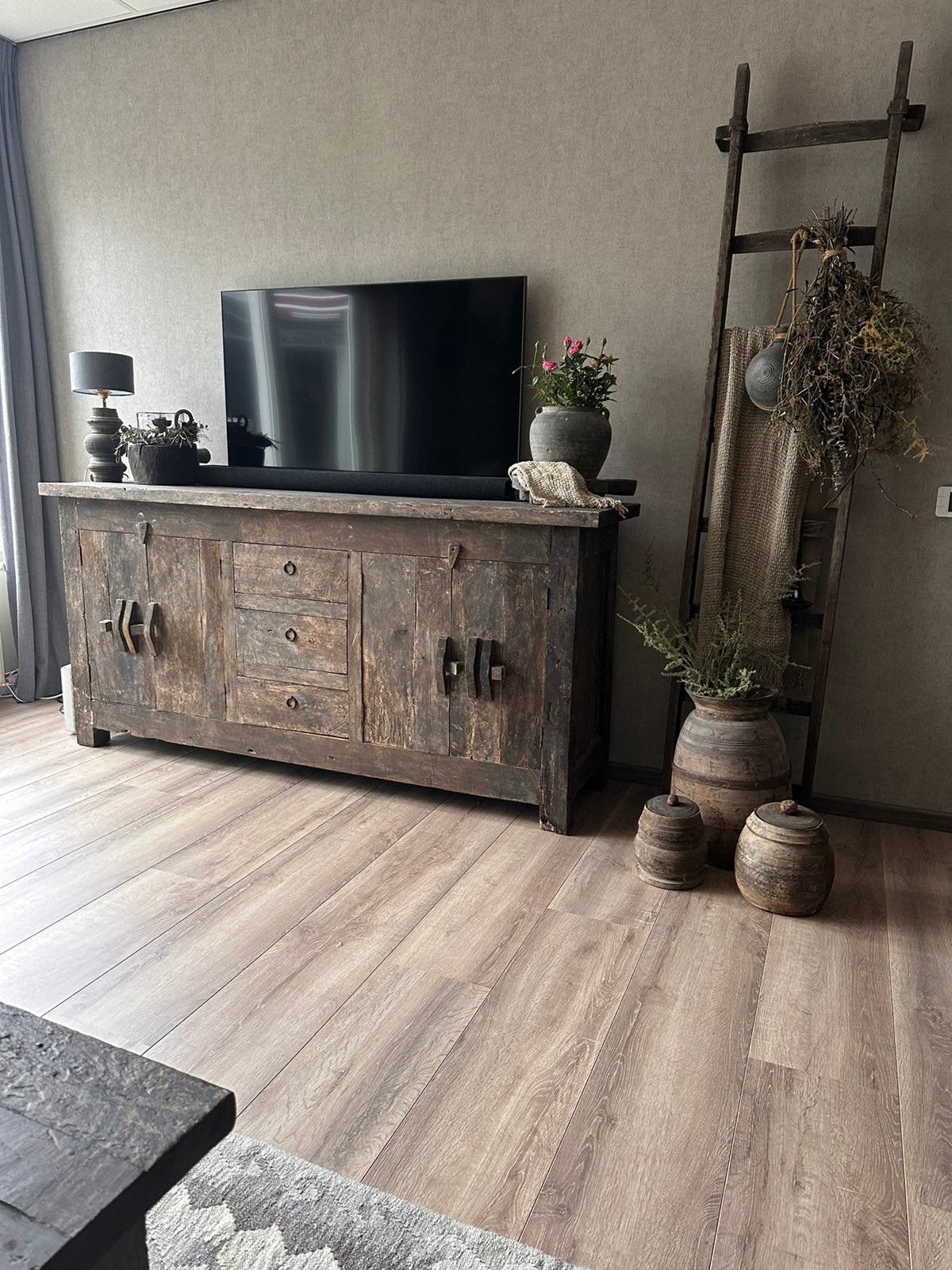Mooie lamp Aura Peeperkorn zonder kap, Ophalen of Verzenden, Zo goed als nieuw, Met kap