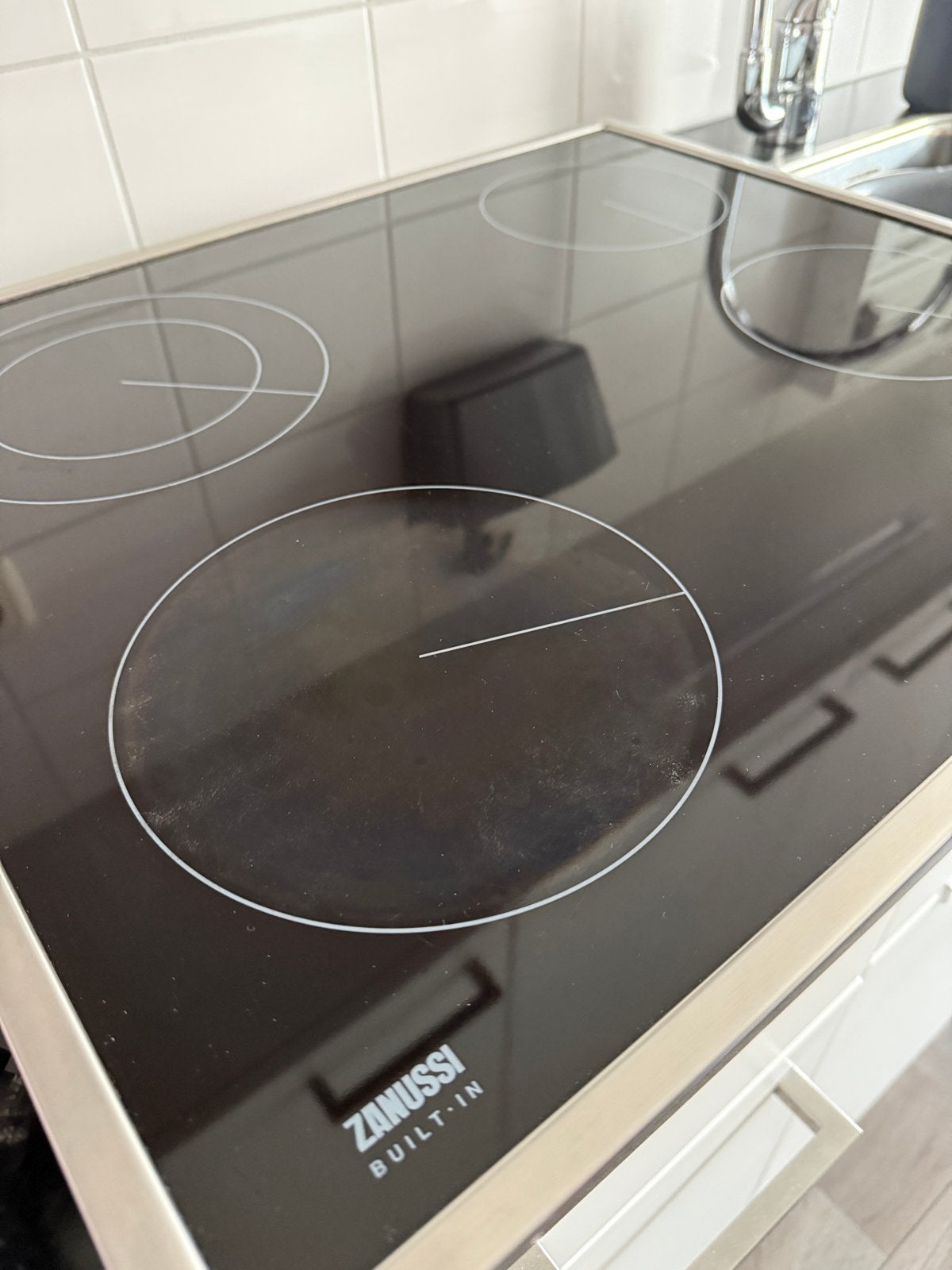 Zanussi ZKF 65 LX Inbouw Keramische Kookplaat, Gebruikt, Keramisch, Inbouw, 4 kookzones