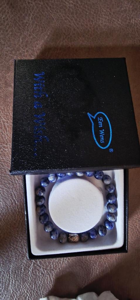 Nieuwe Stenen Boeddha Armband - Zen Mens, Overige materialen, Blauw, Nieuw, Ophalen of Verzenden