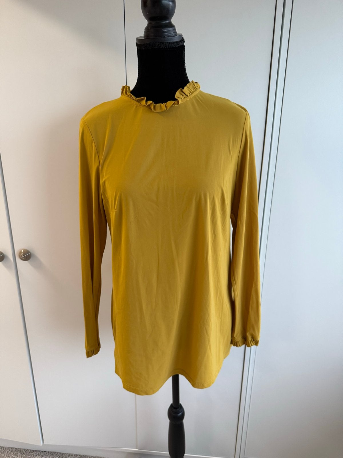 Studio Anneloes Blouse met lange mouwen en ruches, Maat 38/40 (M), Geel, Ophalen of Verzenden, Zo goed als nieuw
