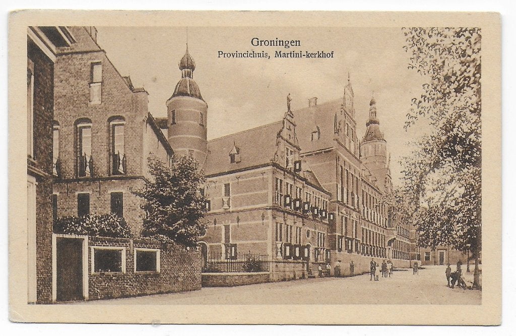 Groningen Martini Kerkhof Oude Ansichtkaart (B5045 ), Ophalen of Verzenden, 1940 tot 1960, Ongelopen, Groningen