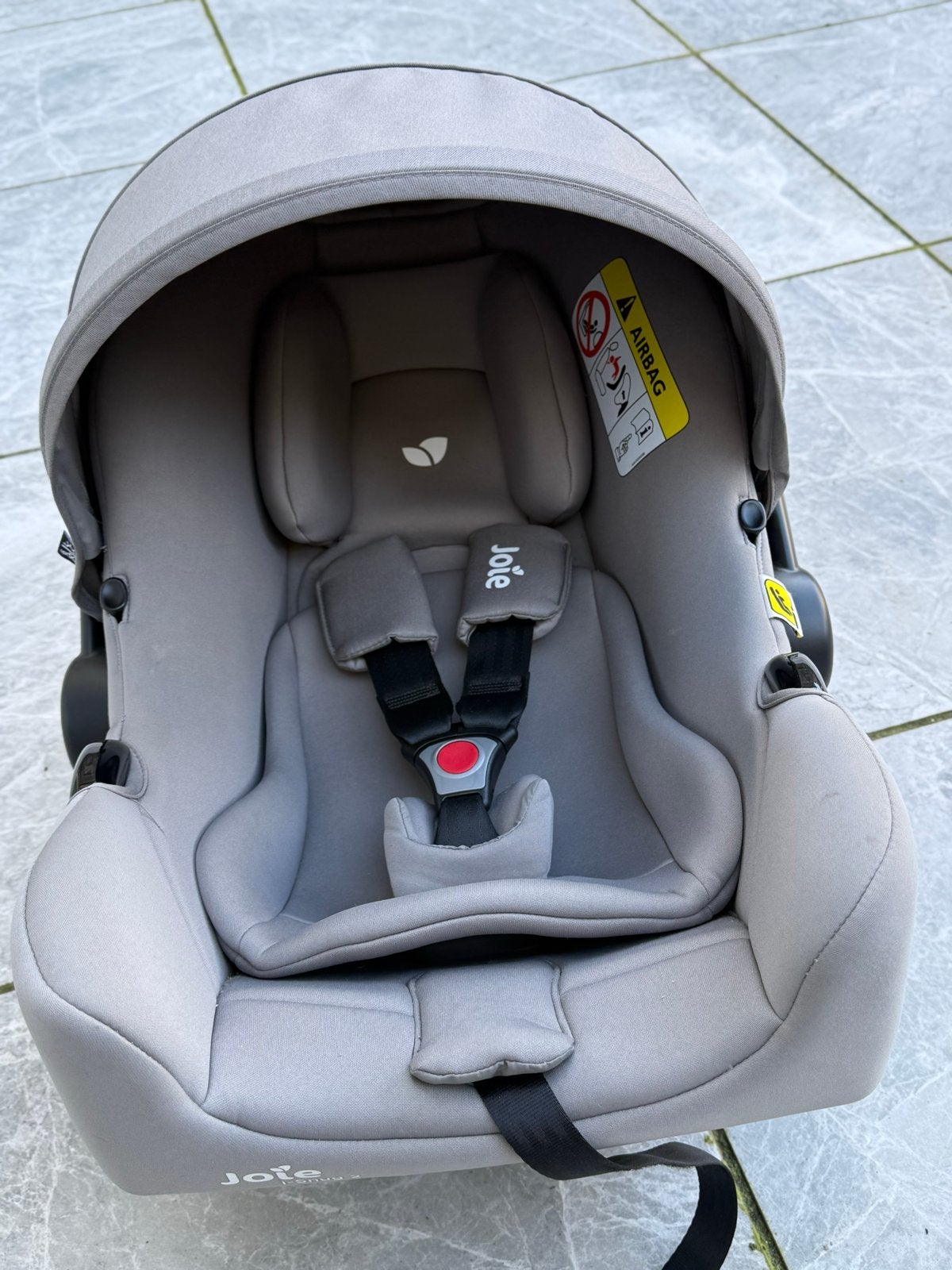 Joie i-Snug 2 Baby Autostoel - Zo goed als nieuw, Autogordel of Isofix, Zijbescherming, Zo goed als nieuw, 0 t/m 13 kg