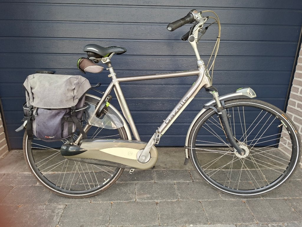 Gazelle Montreux Herenfiets mt 57 dealer onderhouden nw comp, Fietsen en Brommers, Ophalen, Gebruikt, Vering, Velgrem