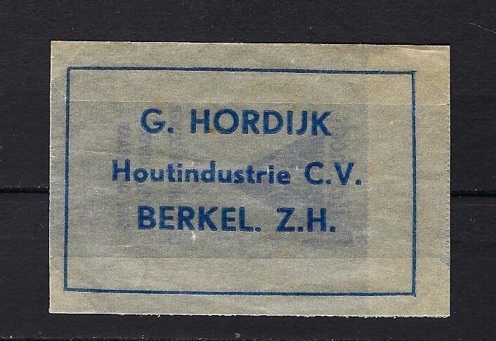 742 Berkel G. HORDIJK houtindustrie, Ophalen of Verzenden, Nederland