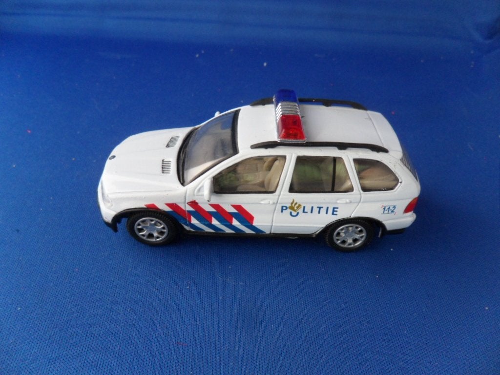 BMW X5 Politie schaalmodel 1:43 BMW X5   Topcity, Ophalen of Verzenden, Zo goed als nieuw, Auto, Overige merken