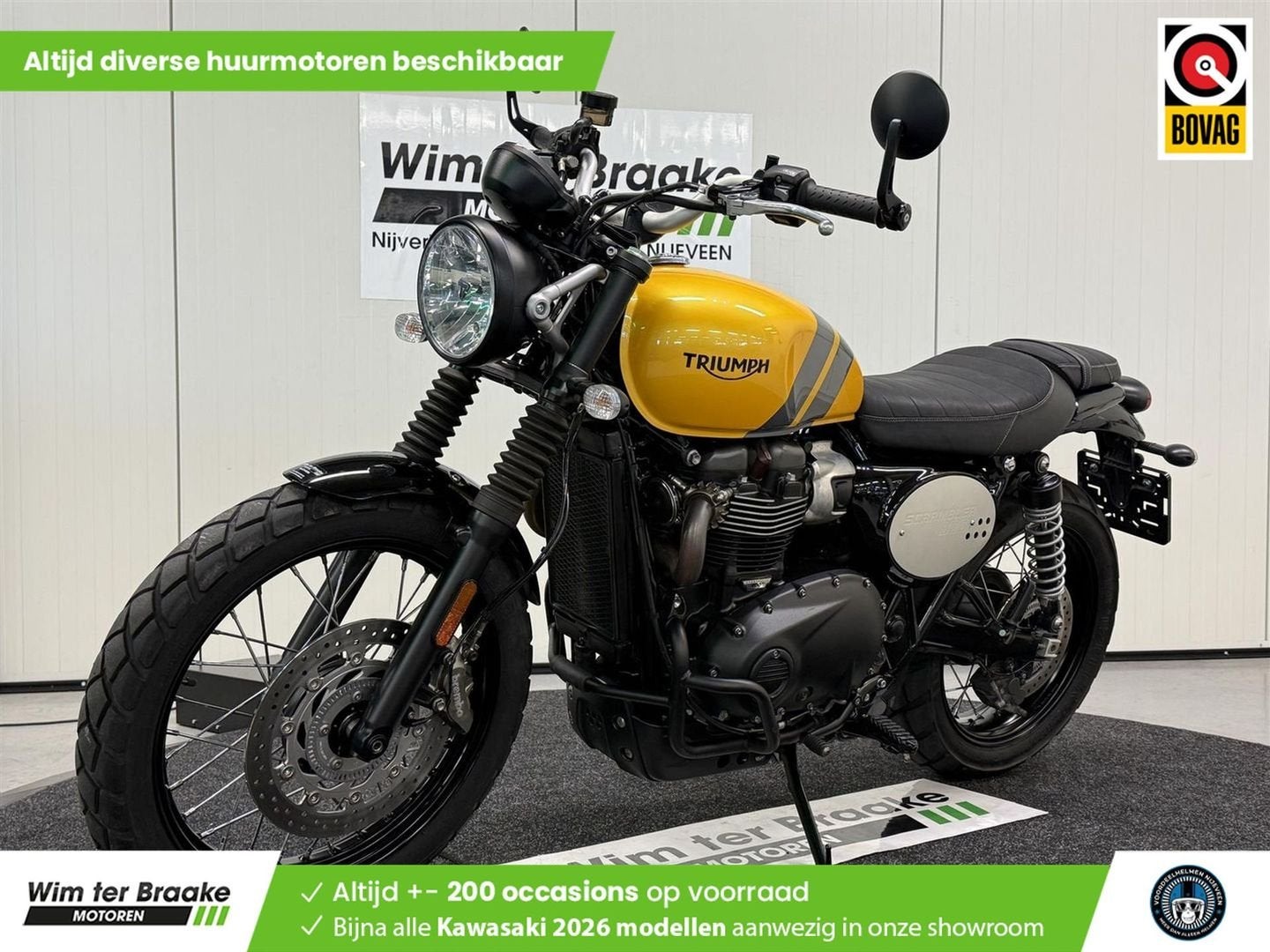 Triumph Street Scrambler 900 (bj 2024) 12,414 km, Motoren, Motoren | Triumph, 2 cilinders, Motorrijbewijs A, Bedrijf, Meer dan 35 kW