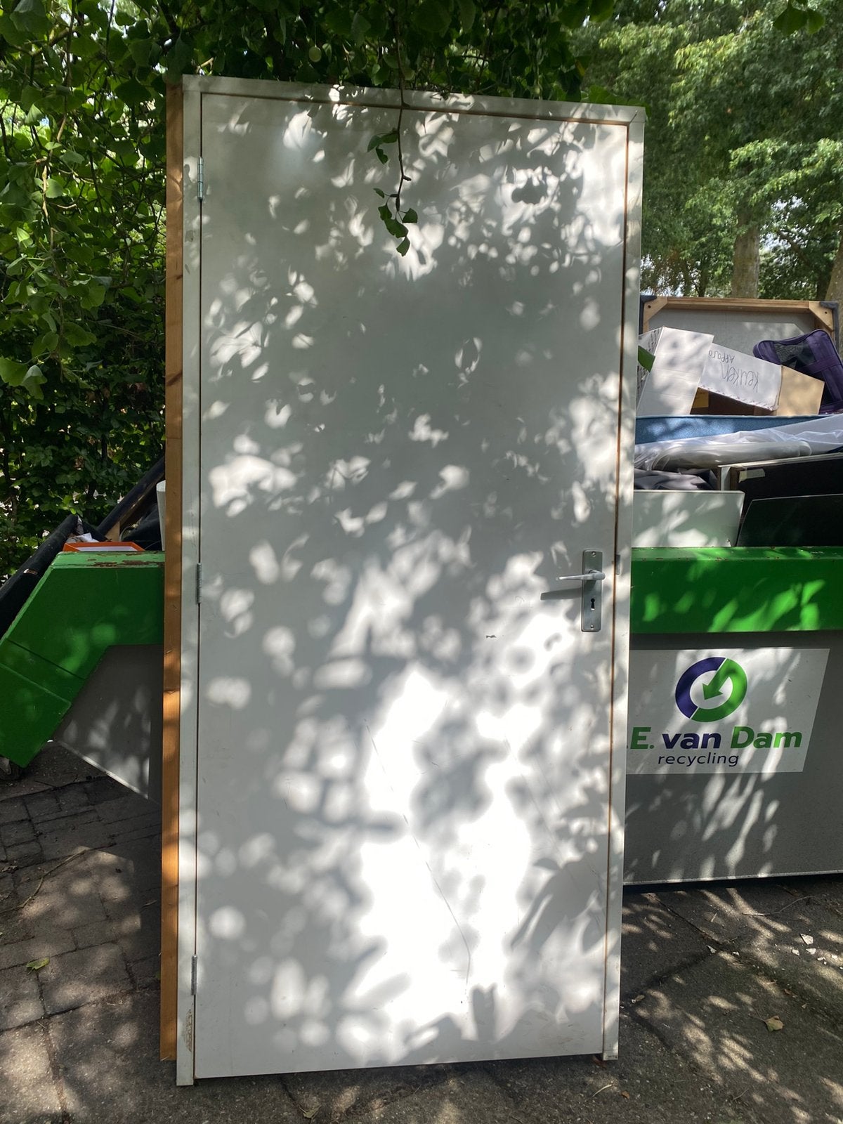 Deur met kozijn, Ophalen, Zo goed als nieuw, Binnendeur, 200 tot 215 cm