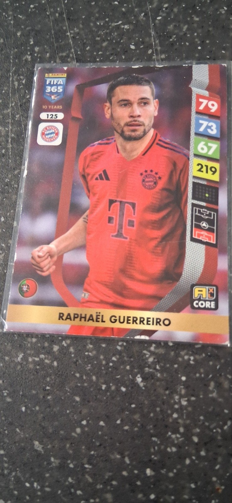 Panini FIFA 365 Raphaël Guerreiro Bayern München kaart, Ophalen of Verzenden, Zo goed als nieuw, Buitenlandse clubs, Spelerskaart