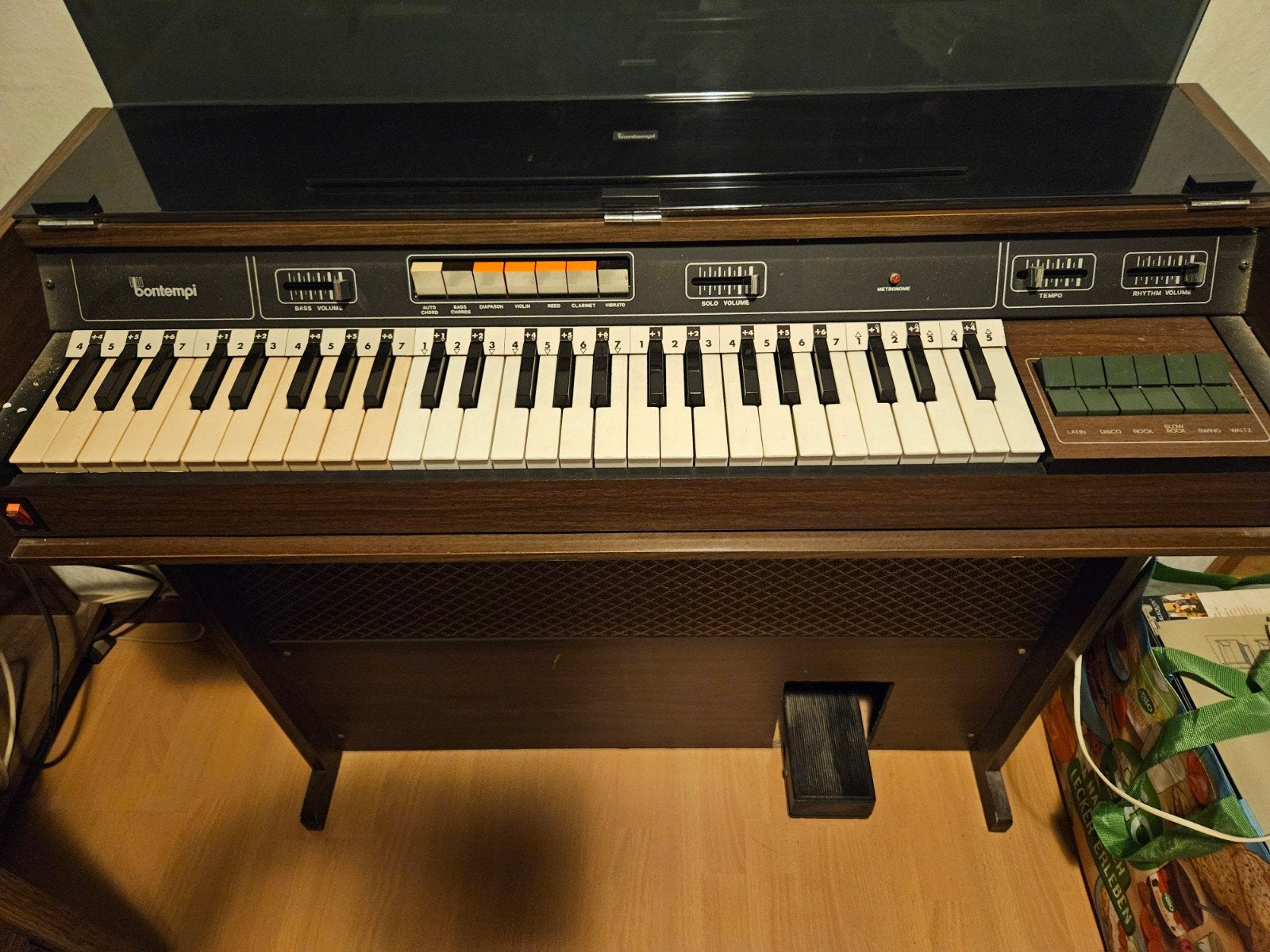 Bontempi Orgel met 1 klavier - Vintage Elektronisch Orgel, Ophalen of Verzenden, Gebruikt, 2 klavieren, Orgel