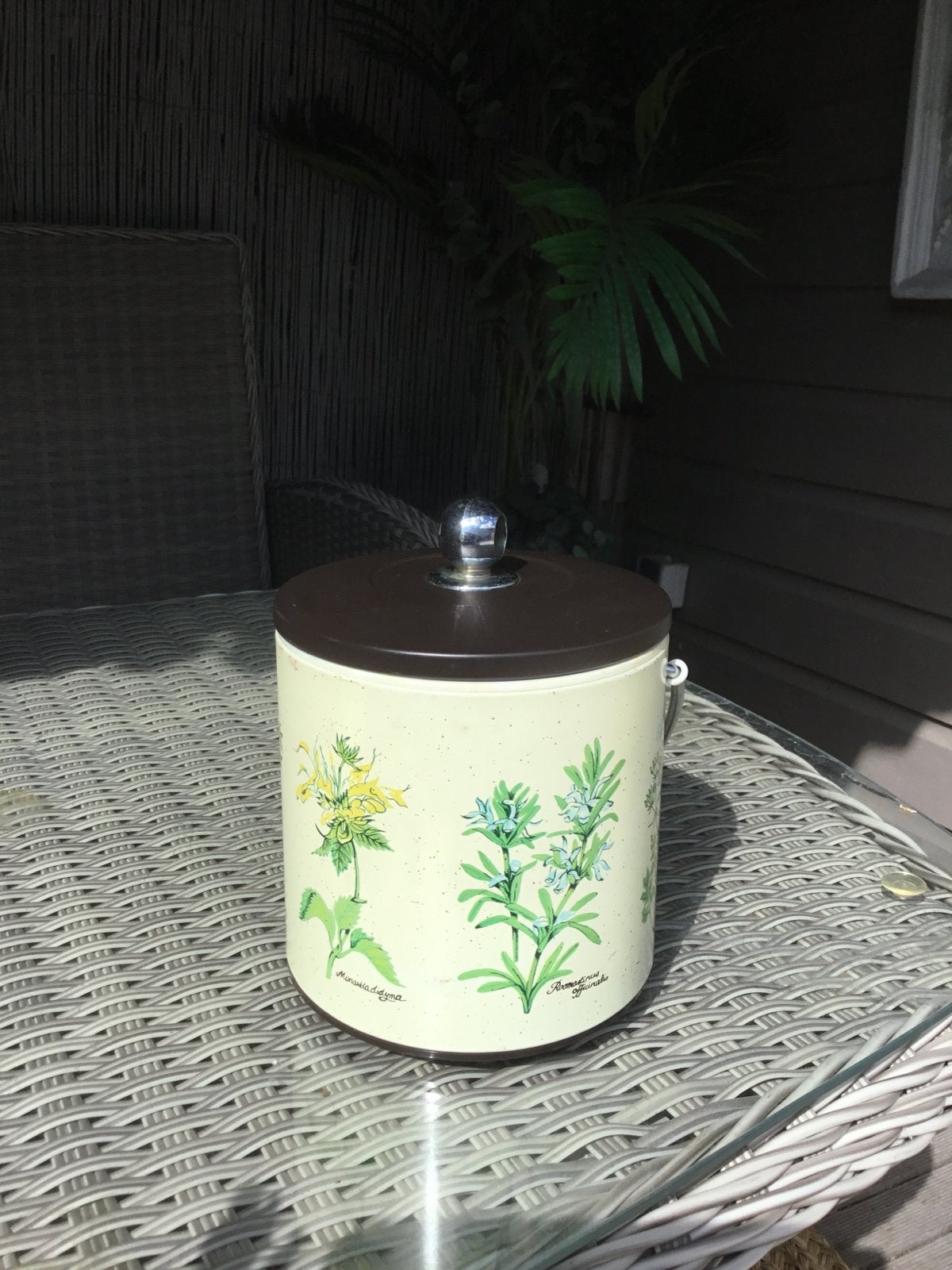 Vintage Peacock Vacuum Bottle IJsemmer - Made in Japan, Flessenkoeler, Gebruikt, Kunststof, Ophalen of Verzenden