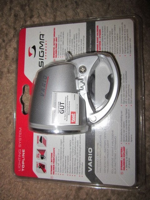 Gratis verzonden fietslamp SIGMA Vario, Fietsen en Brommers, Verzenden, Nieuw, Verlichting, Kunststof