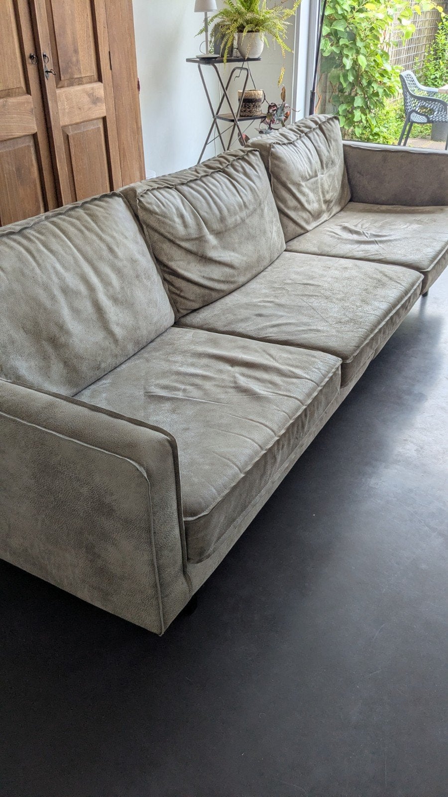 BePureHome Rodeo bank (loveseat al weg), 250 tot 300 cm, Gebruikt, Leer, Rechte bank
