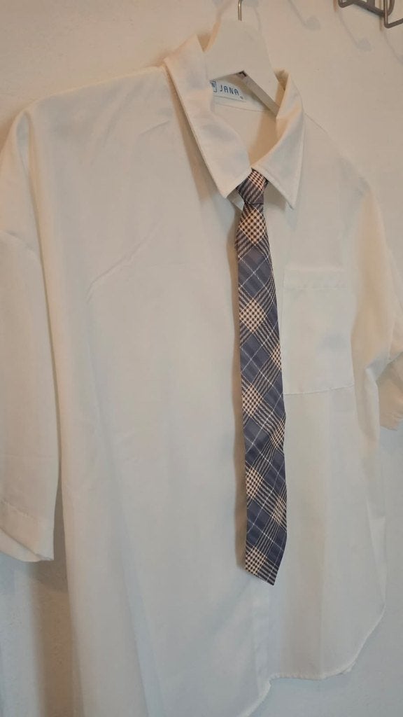 Blouse - Stropdas - Kawaii school look - Japan (NIEUW), Wit, Nieuw, Ophalen of Verzenden, Maat 38/40 (M)