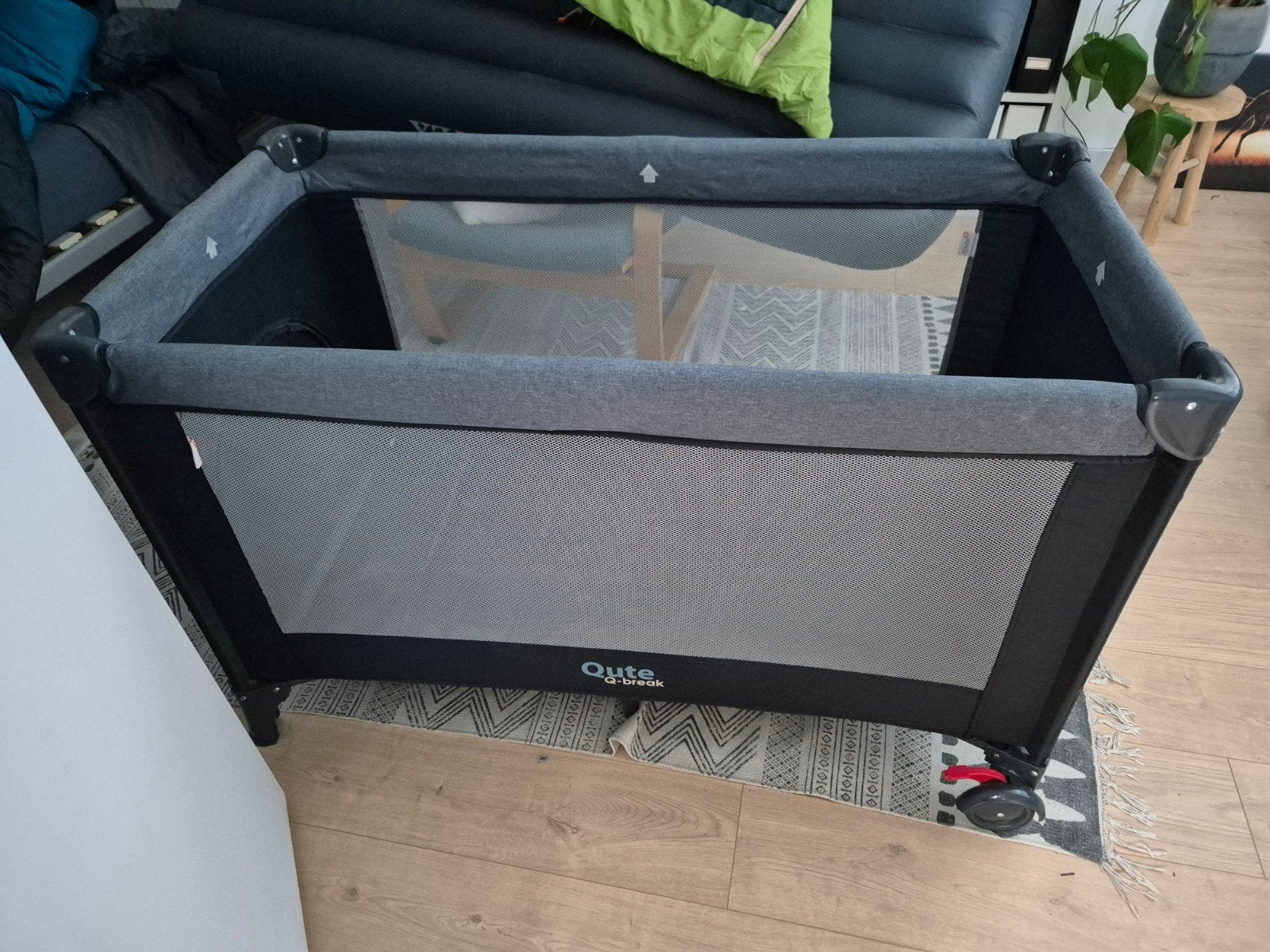 Vrijwel nieuw Qute Q-break opvouwbaar campingbed met matras, Ophalen, 70 tot 85 cm, 140 tot 160 cm, Zo goed als nieuw