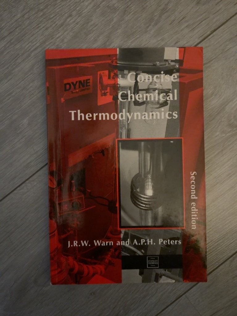 Concise Chemical Thermodynamics – 2nd Edition, Boeken, J.R.W. Warn & A.P.H. Peters, Ophalen of Verzenden, Zo goed als nieuw, Overige onderwerpen