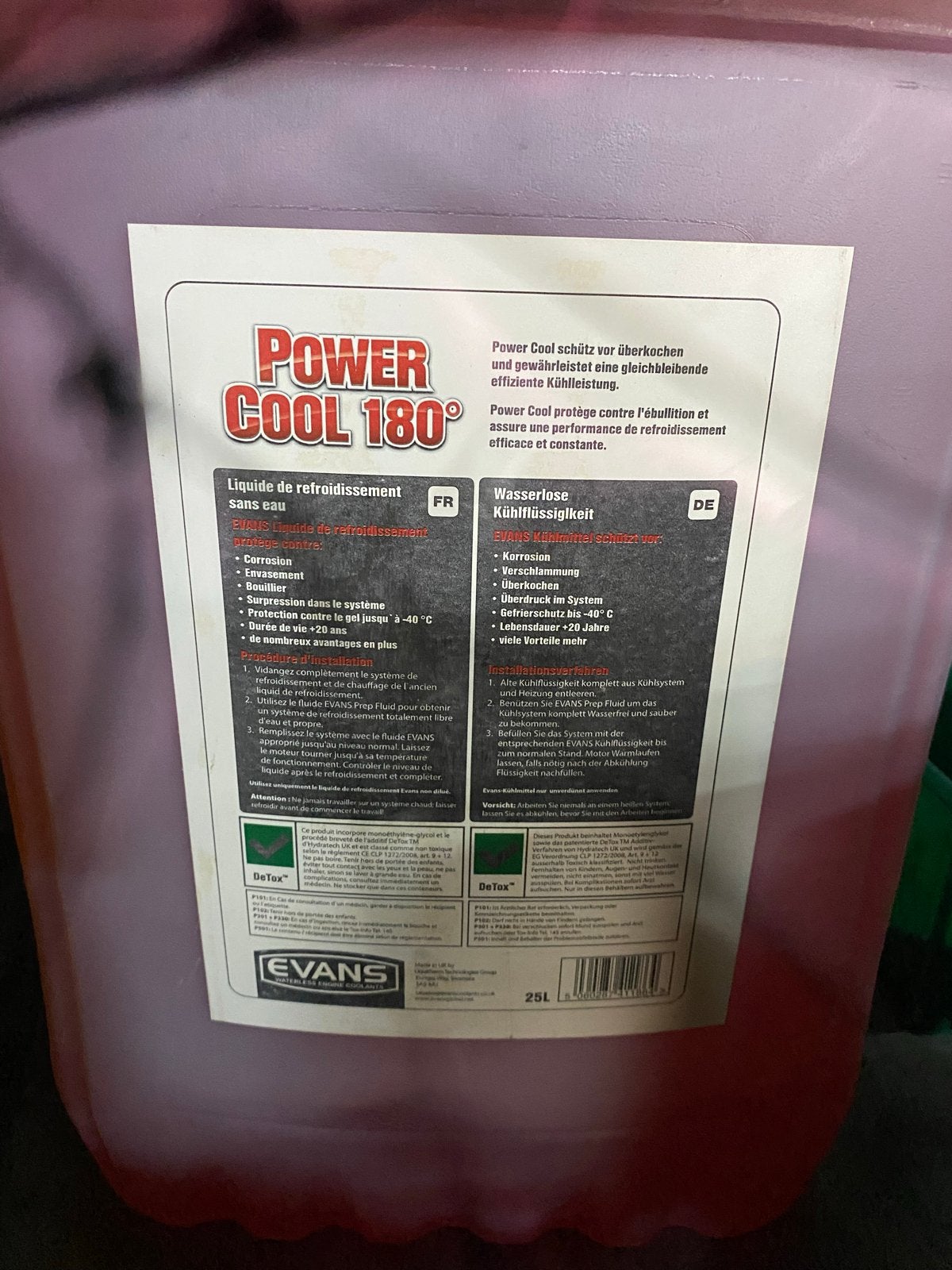Power Cool 180 Waterless Koelvloeistof - 25L & 5L, Ophalen of Verzenden, Nieuw, Universele onderdelen