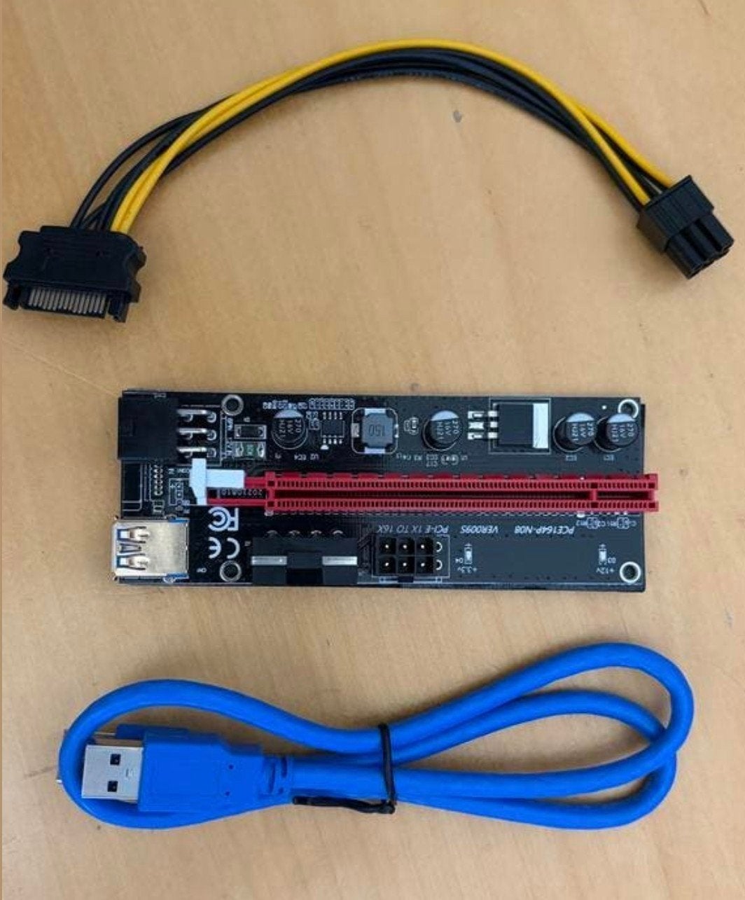 Mining Riser USB 3.0 PCI-E 1X naar 16X voor GPU Mining, Ophalen of Verzenden